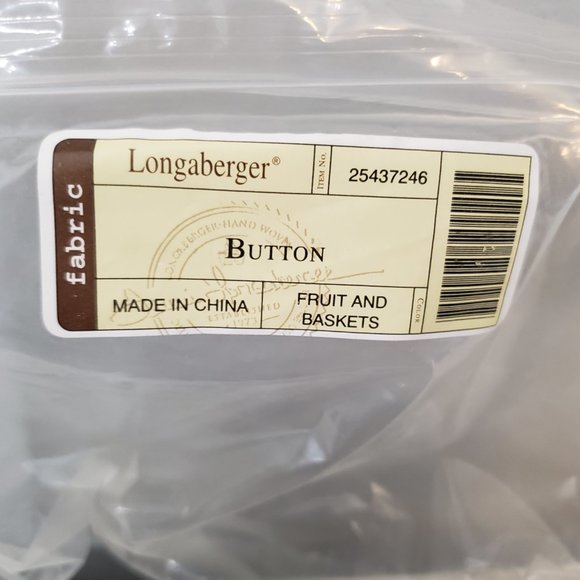 Logaberger button fabric liners - Indigo & Fruits & baskets - Picture 2 of 4